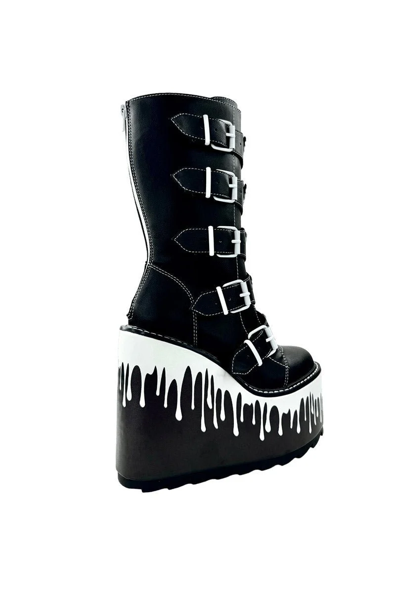 Dune Ghost Platform Boots [BLACK/WHITE] - Image 8
