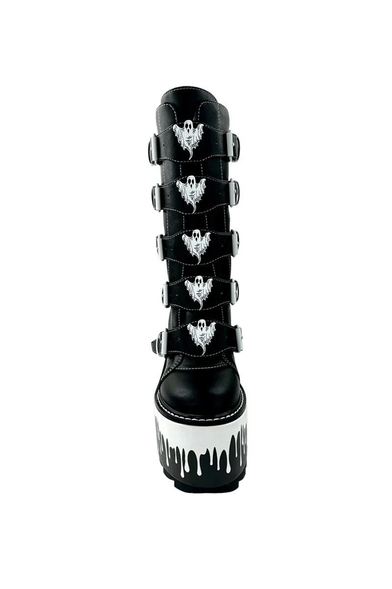 Dune Ghost Platform Boots [BLACK/WHITE] - Image 9