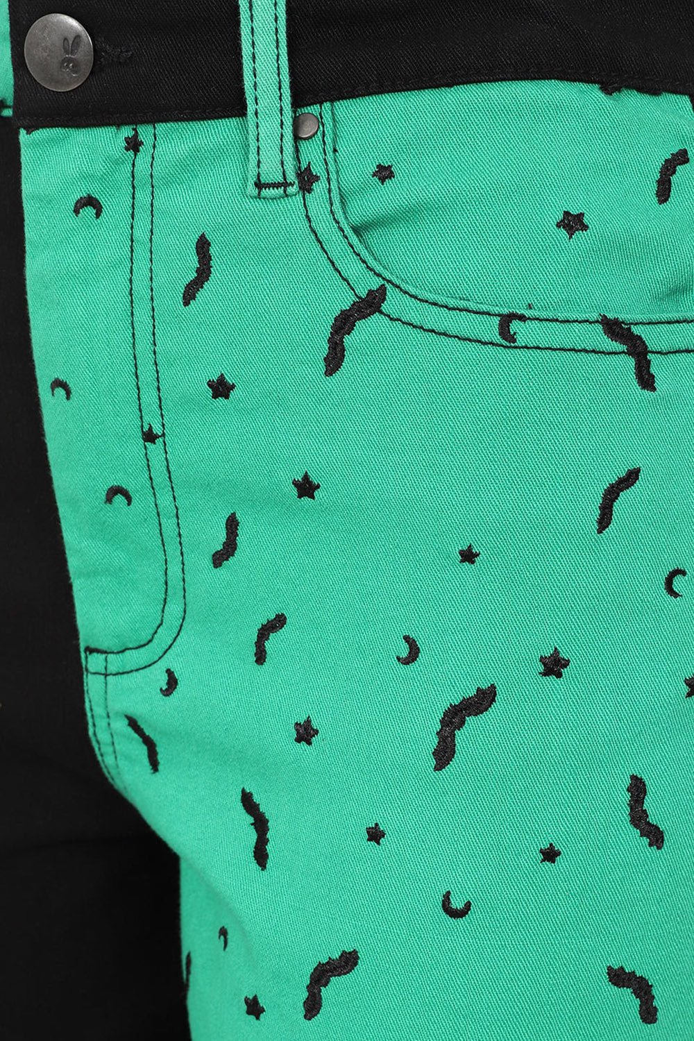 Duo Bat Jeans [GREEN] - Image 2