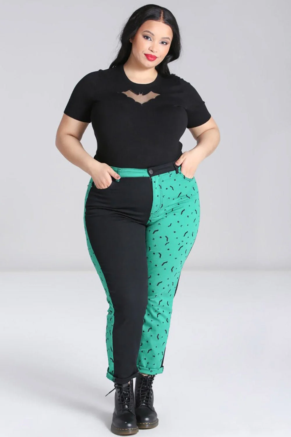Duo Bat Jeans [GREEN] - Image 6