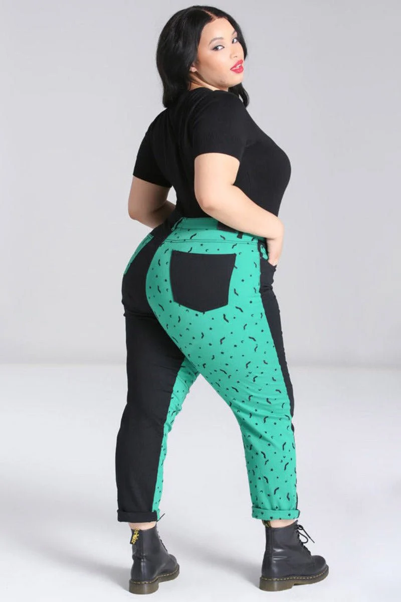 Duo Bat Jeans [GREEN] - Image 7