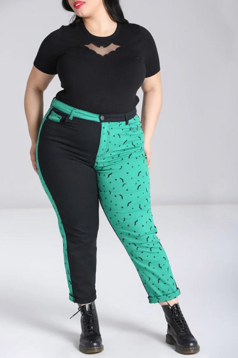Duo Bat Jeans [GREEN] - Image 8