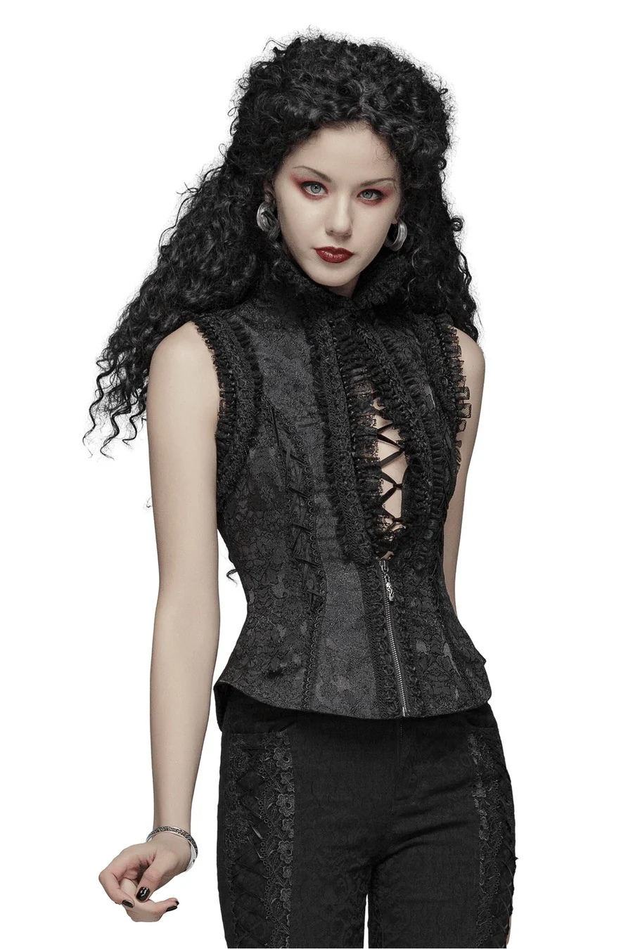 Ebonsmoke Ruffled Waistcoat