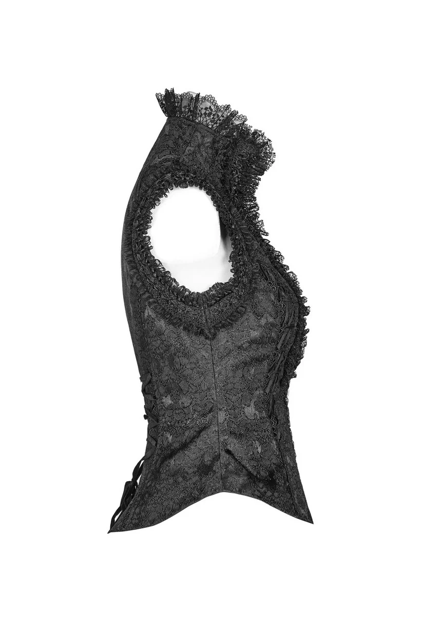 Ebonsmoke Ruffled Waistcoat - Image 3