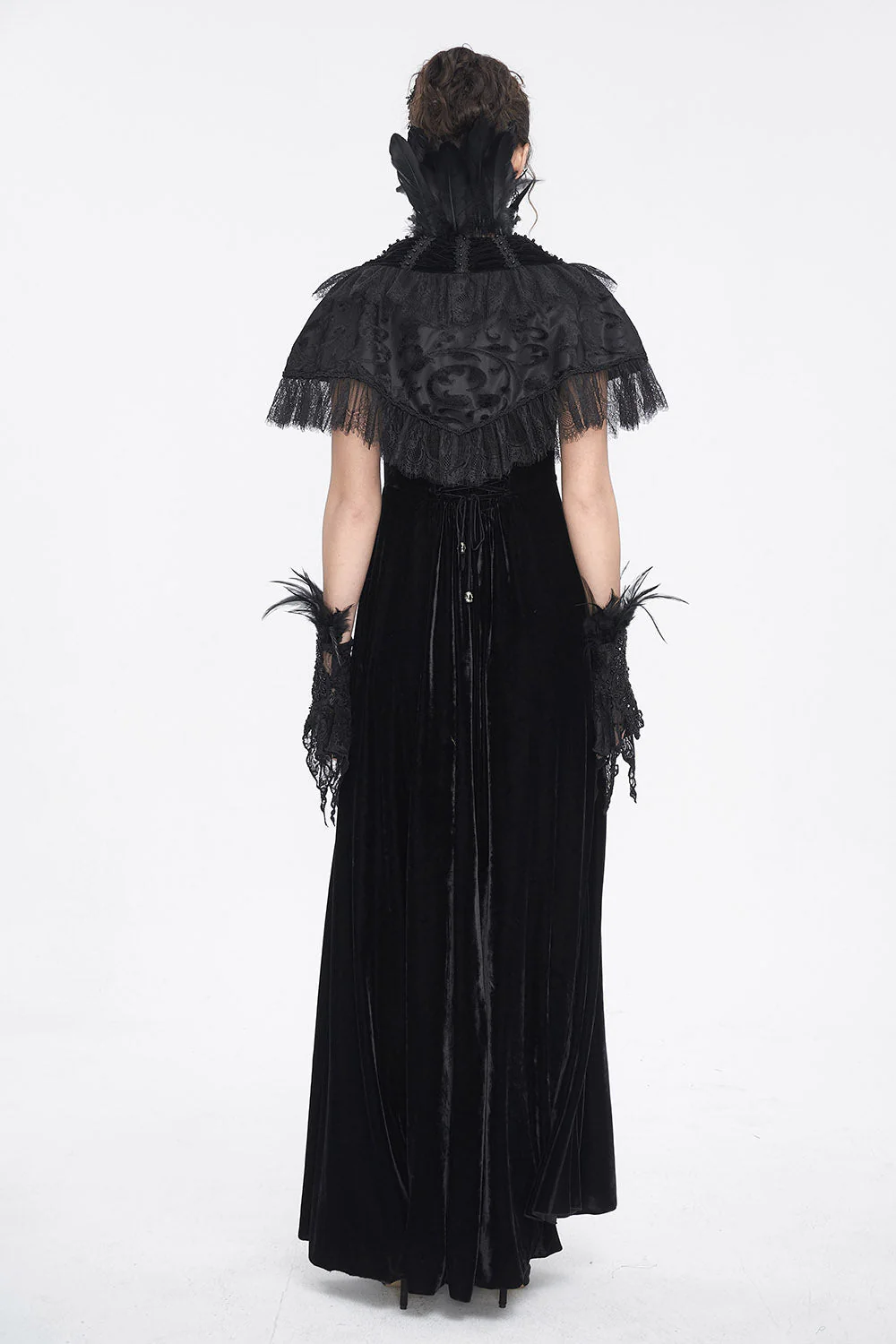 Evermore Raven Feather Cape - Image 7