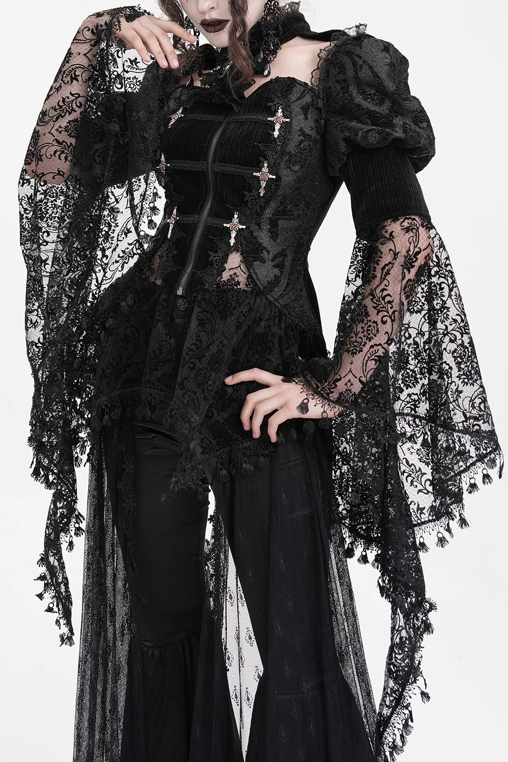 Nosferatum Vampire Goth Jacket - Image 2