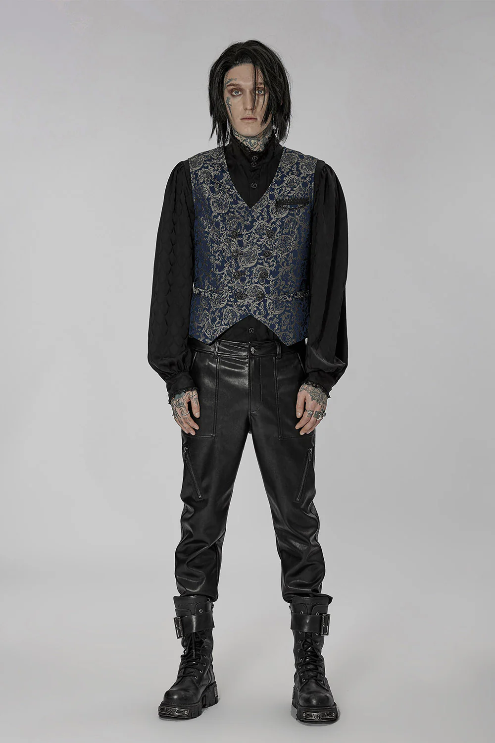 Edwardian Gloom Waistcoat [Corpse Blue] - Image 2