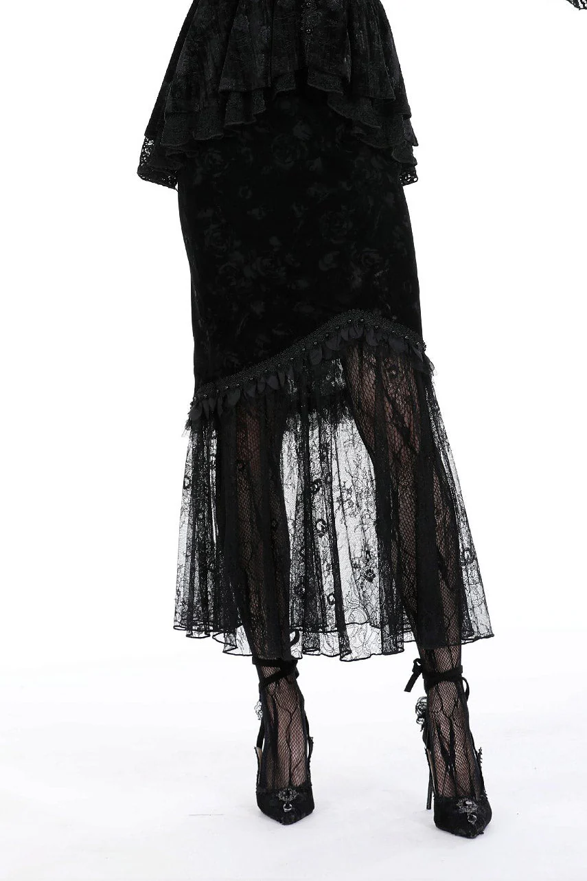 Edwardian Rose Fishtail Skirt