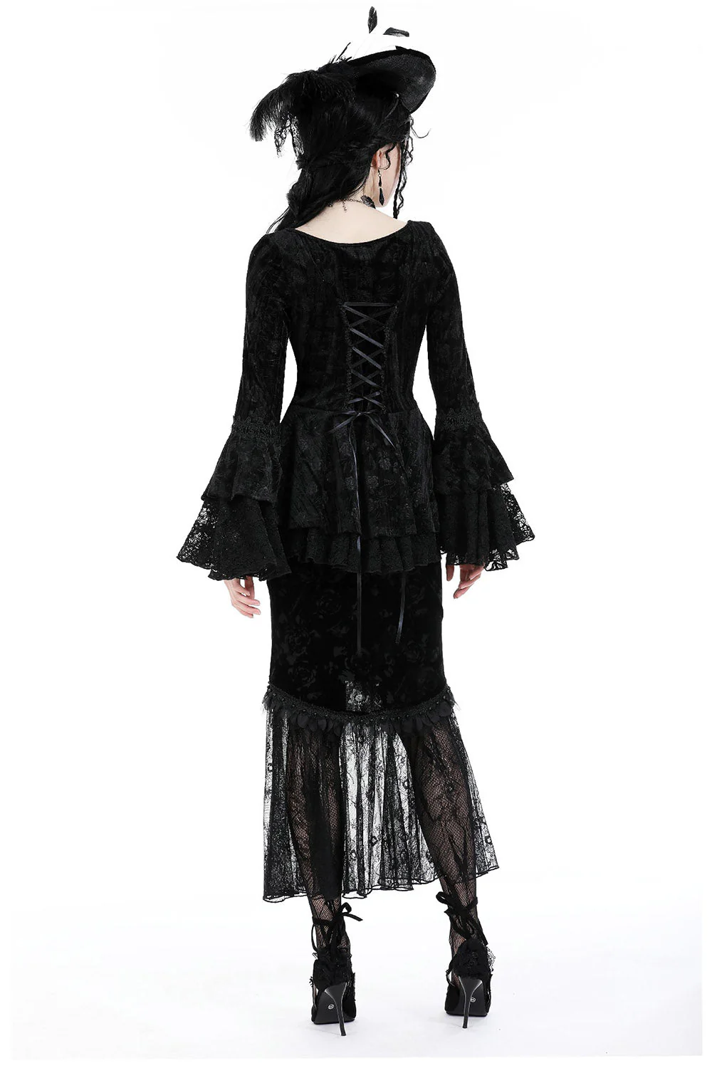 Edwardian Rose Fishtail Skirt - Image 4
