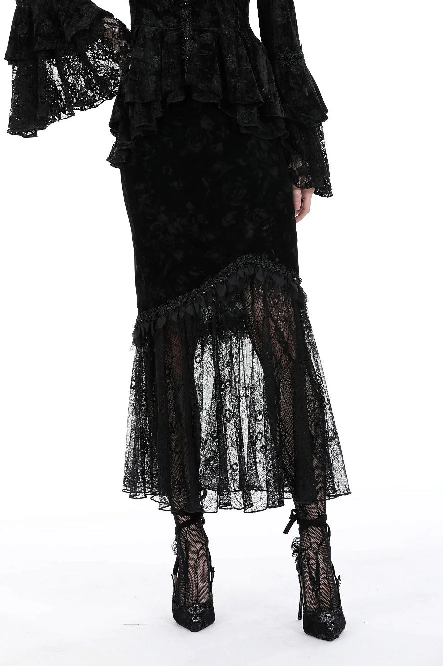 Edwardian Rose Fishtail Skirt - Image 5