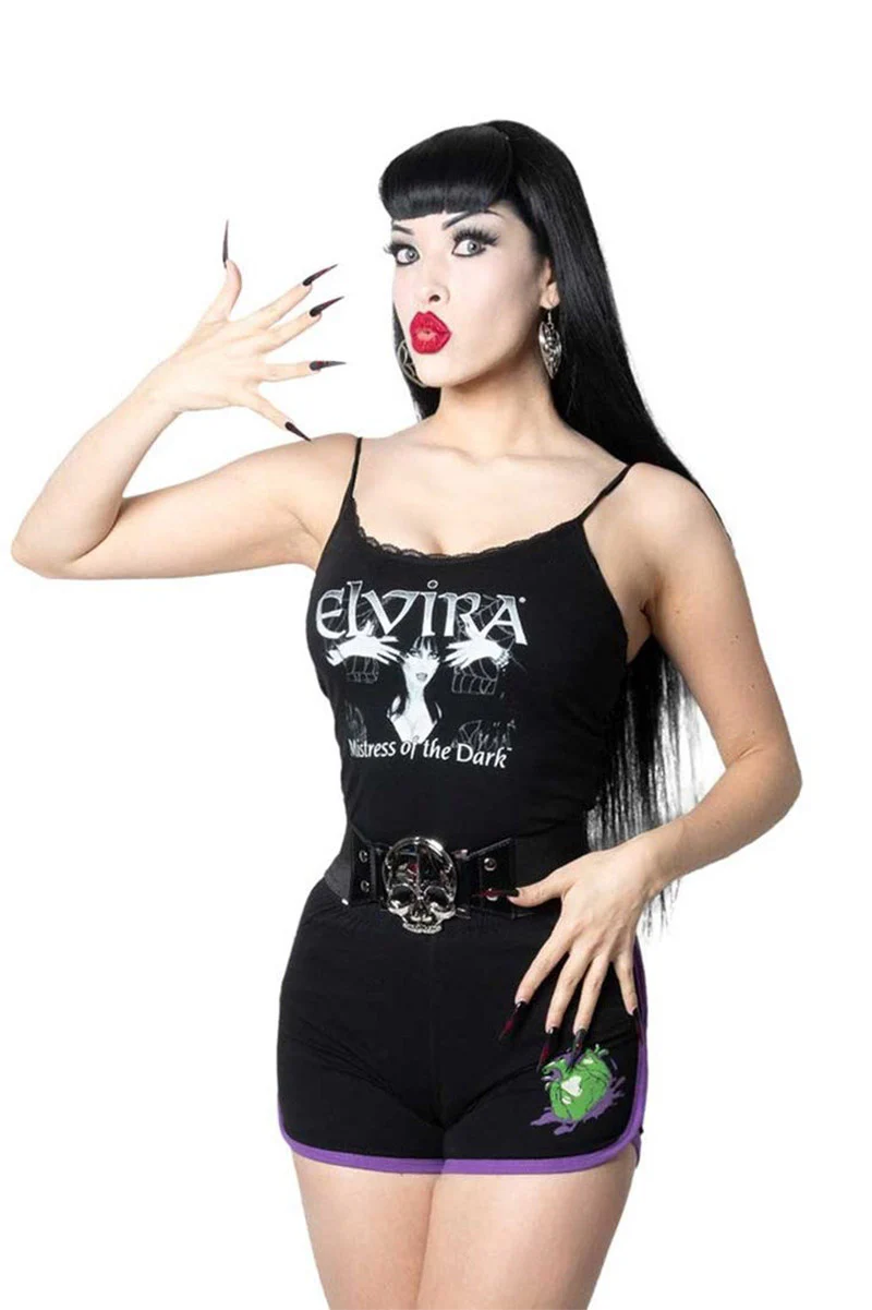Elvira Classic Logo Web Lace Cami Top - Image 3