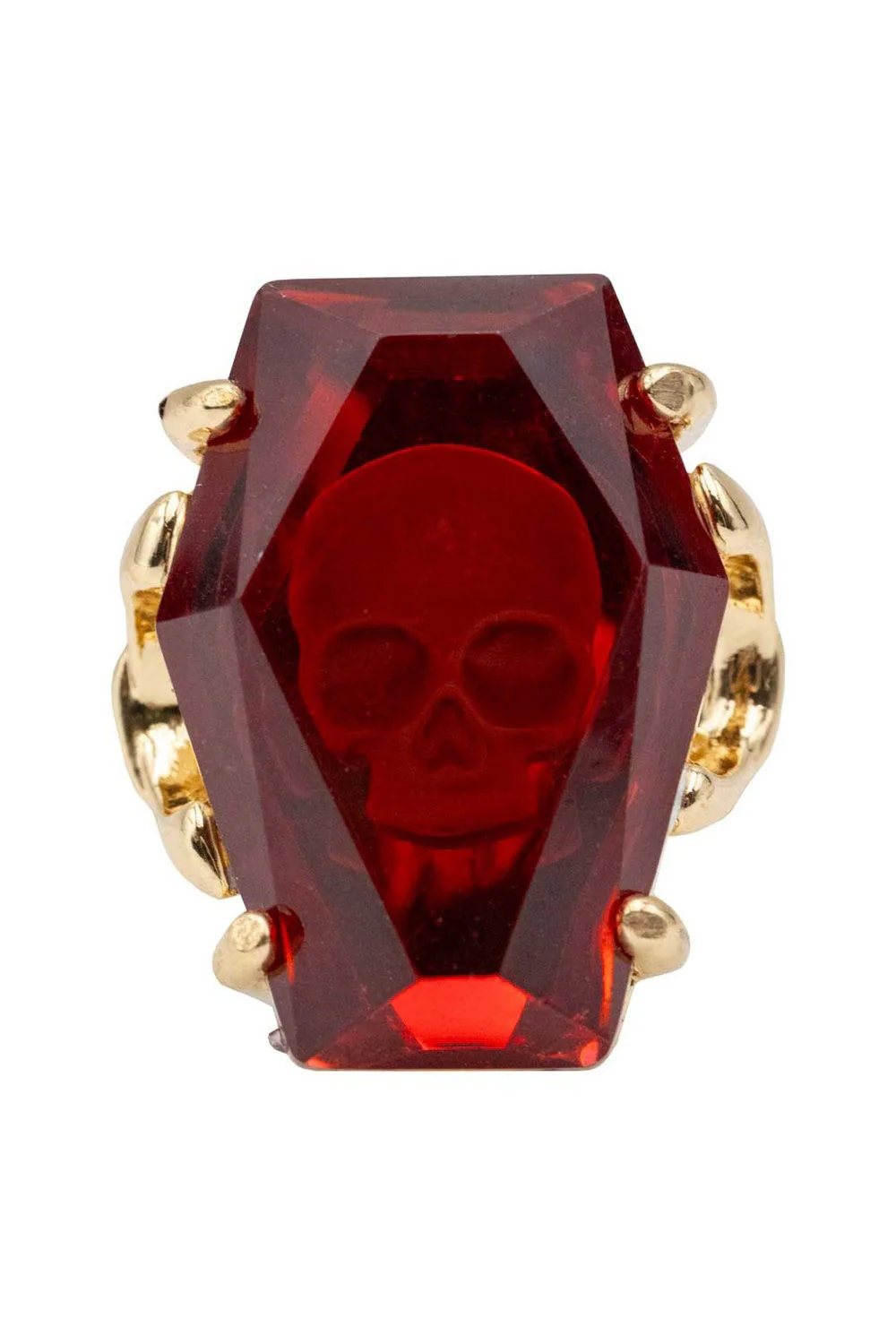 Elvira Coffin Jewel Red Ring - Image 2