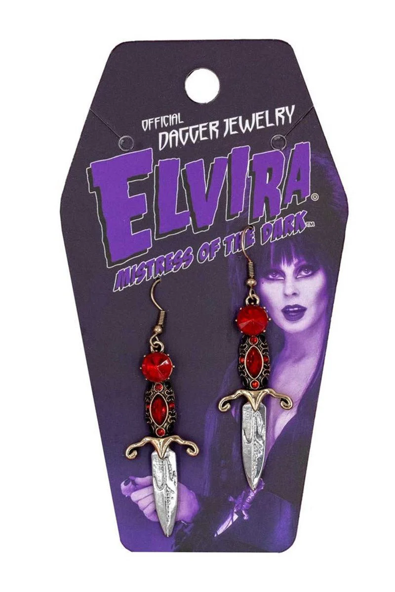 Elvira Dagger Earrings [RED] - Image 3