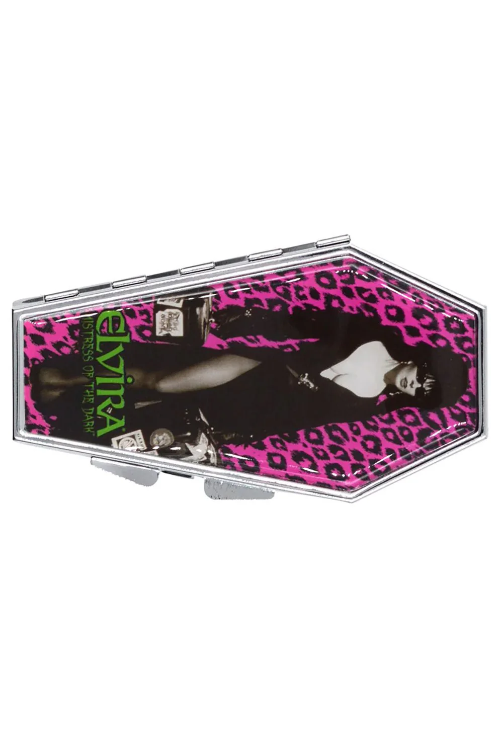 Elvira Leopard Luggage Coffin Compact - Image 3