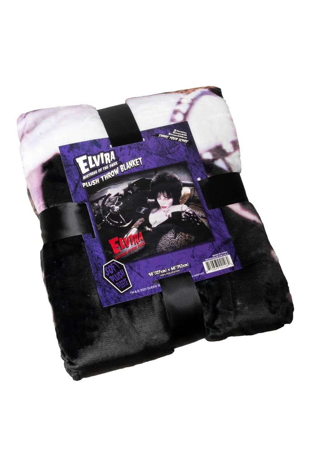 Elvira Macabre Mobile Throw Blanket - Image 3