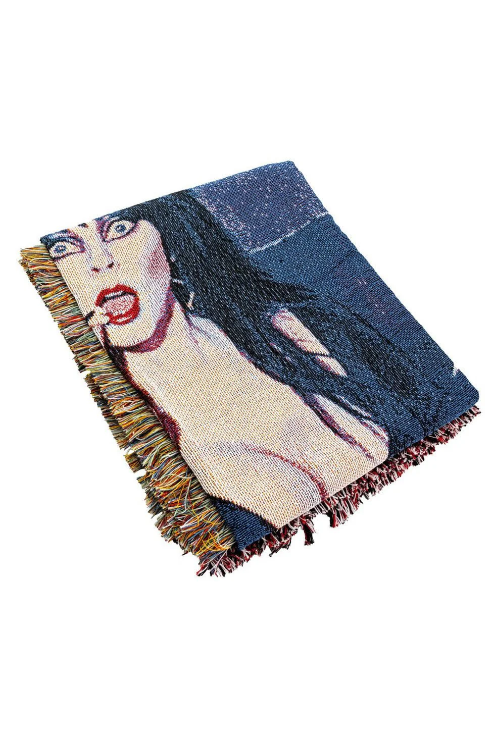 Elvira Popcorn Tapestry Throw Blanket - Image 3