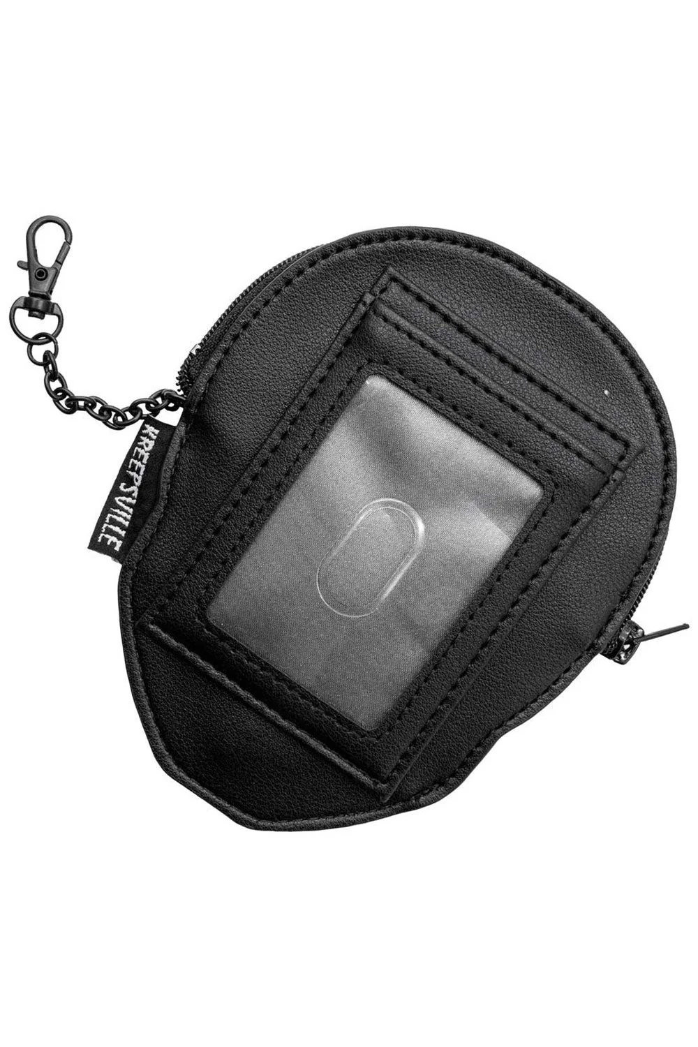 Embossed Skull Zip Wallet ID Case - Image 2