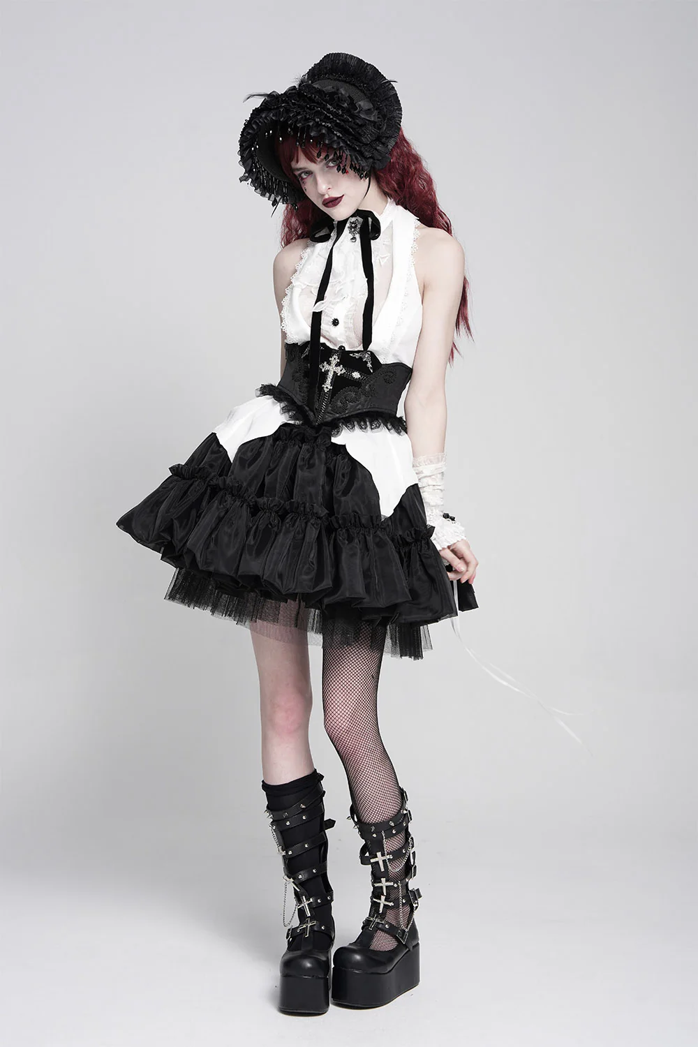 Embroidered Rosary Damask Corset - Image 11
