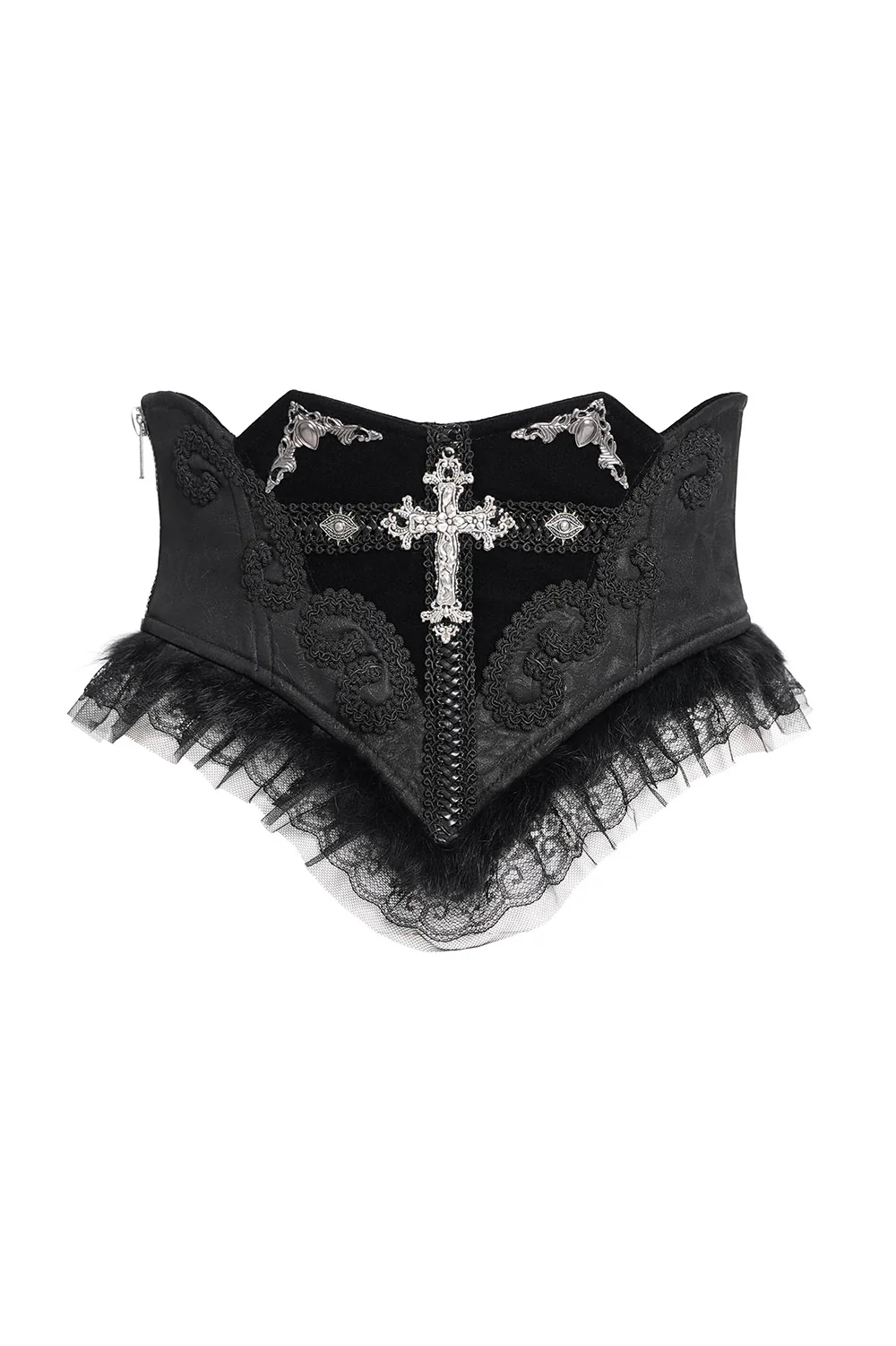 Embroidered Rosary Damask Corset - Image 6
