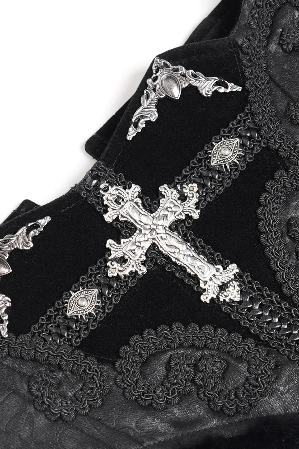 Embroidered Rosary Damask Corset - Image 8