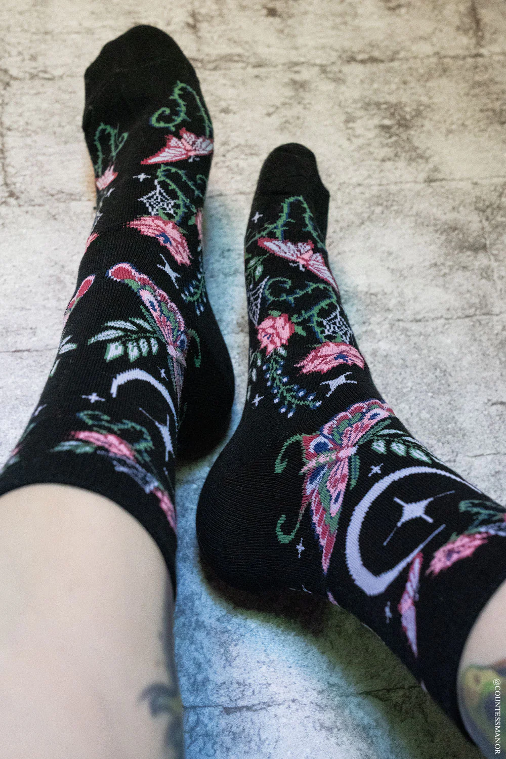 Enchanted Garden Luna Moth Socks - Image 3