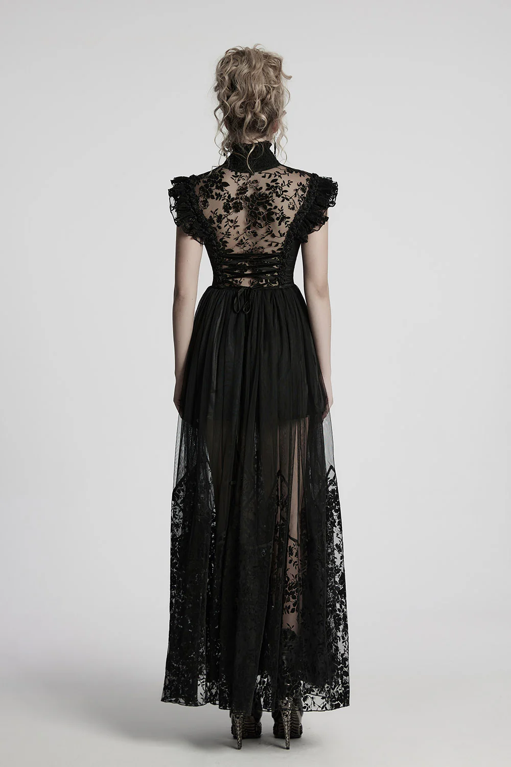 Enchantment Ruffled Mesh Dress - Image 5