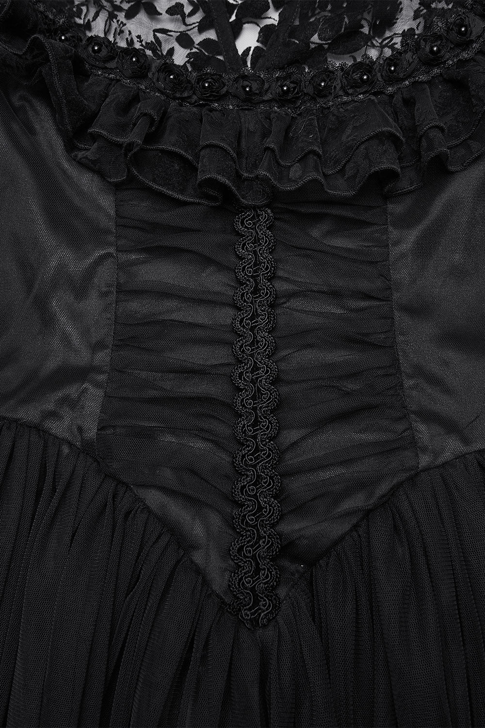 Enchantment Ruffled Mesh Dress - Image 9