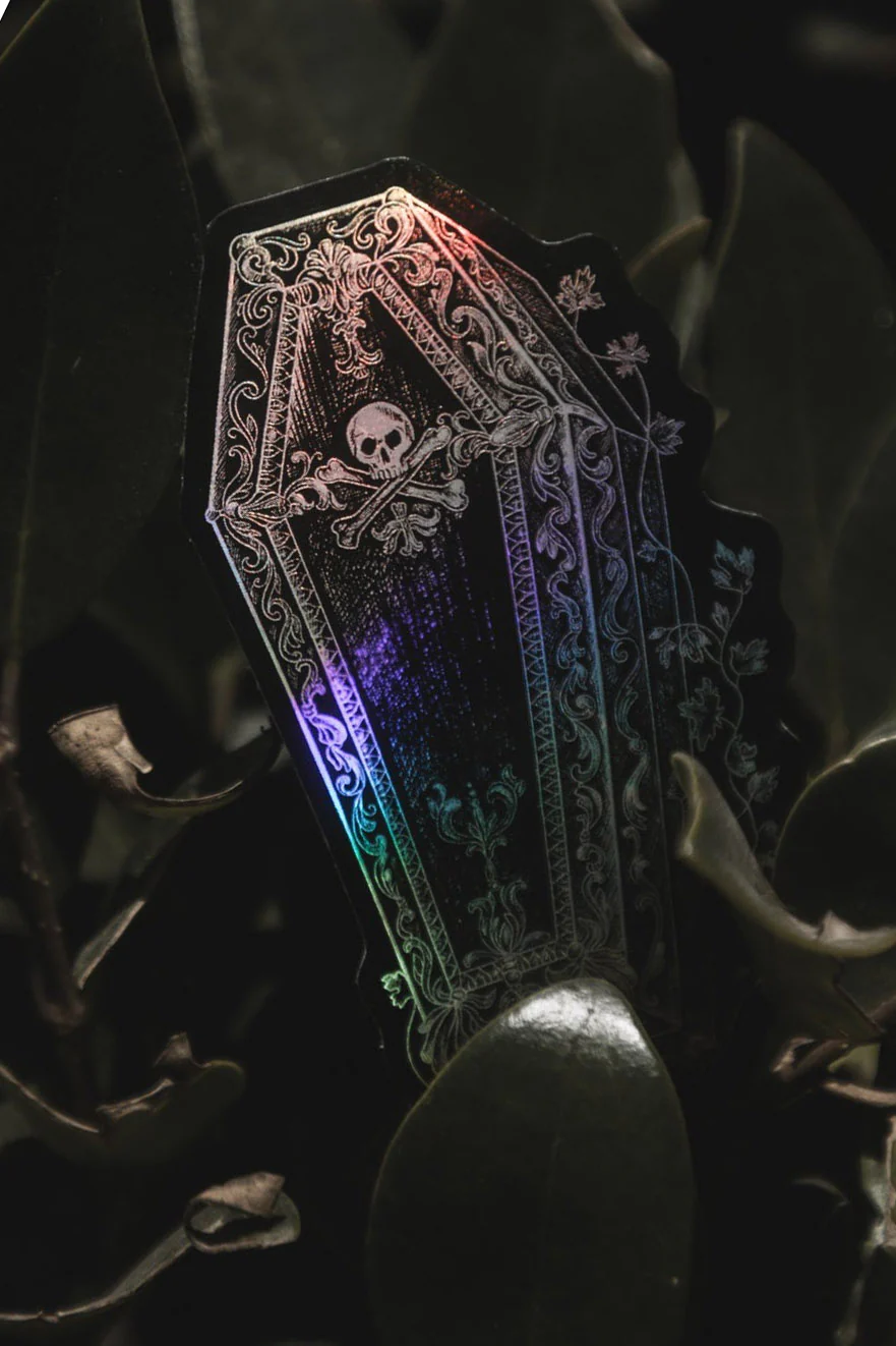 Endless Night Coffin Holographic Sticker