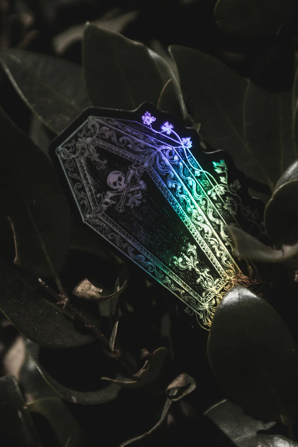 Endless Night Coffin Holographic Sticker - Image 3