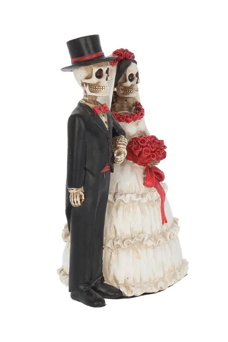 Eternally Yours Skeleton Wedding Statue - Image 2