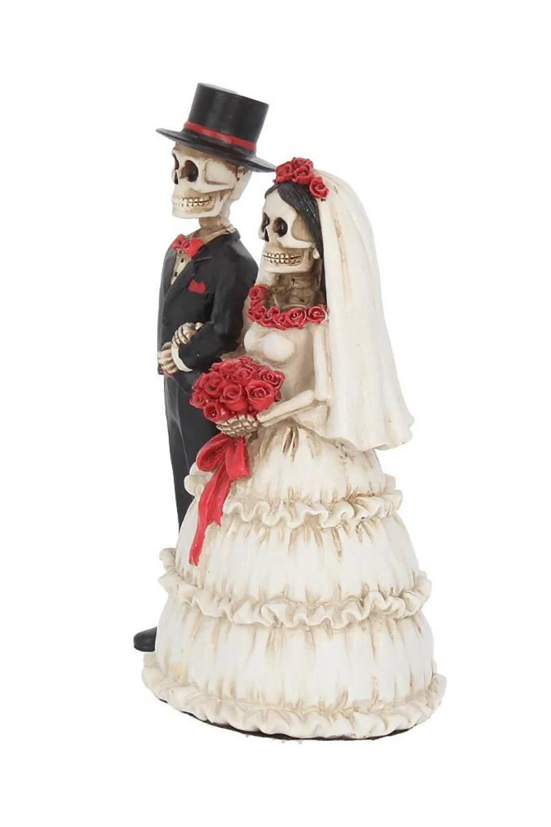 Eternally Yours Skeleton Wedding Statue - Image 6