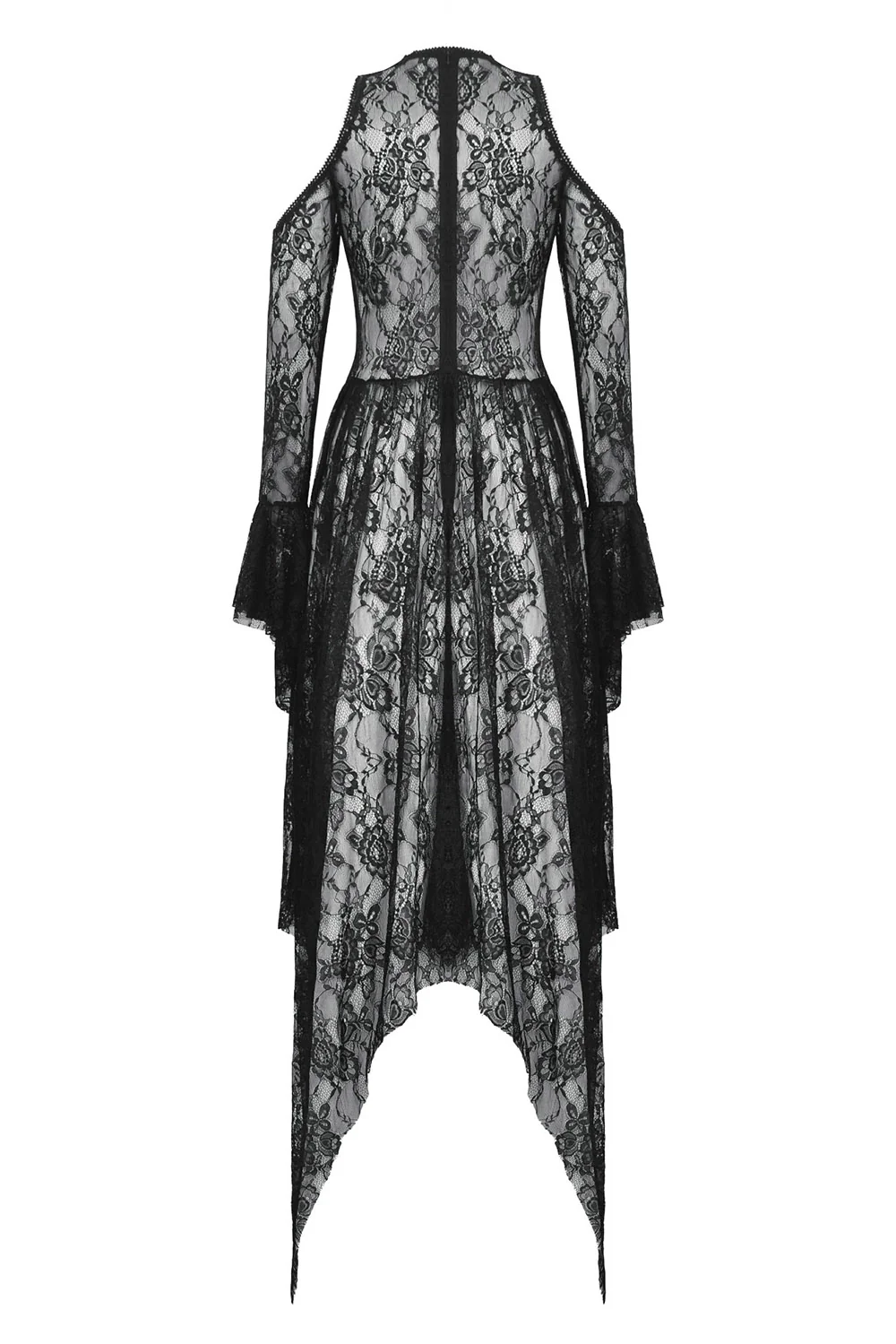 Ethereal Cold Shoulder Lace Dress - Image 7