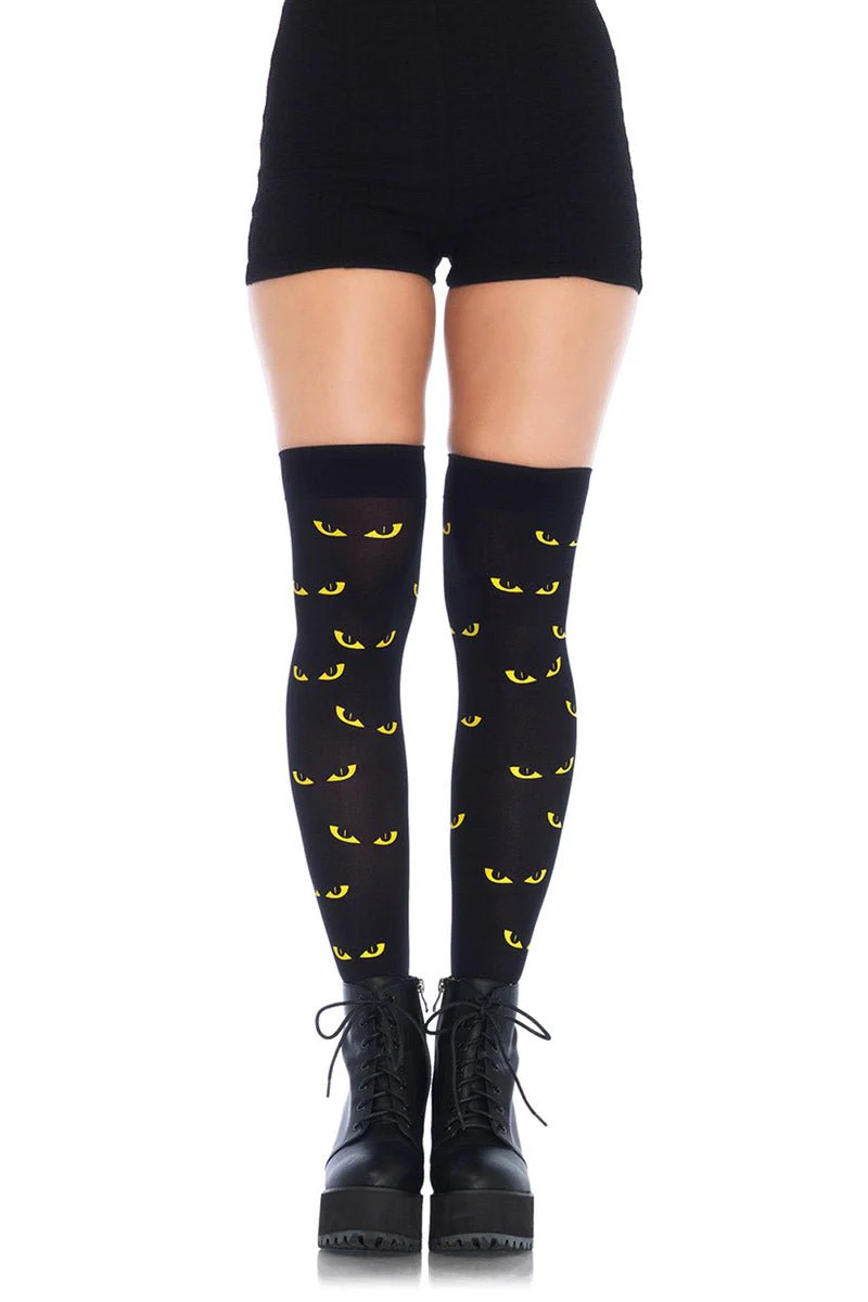 Evil Eyes on My Thigh Highs