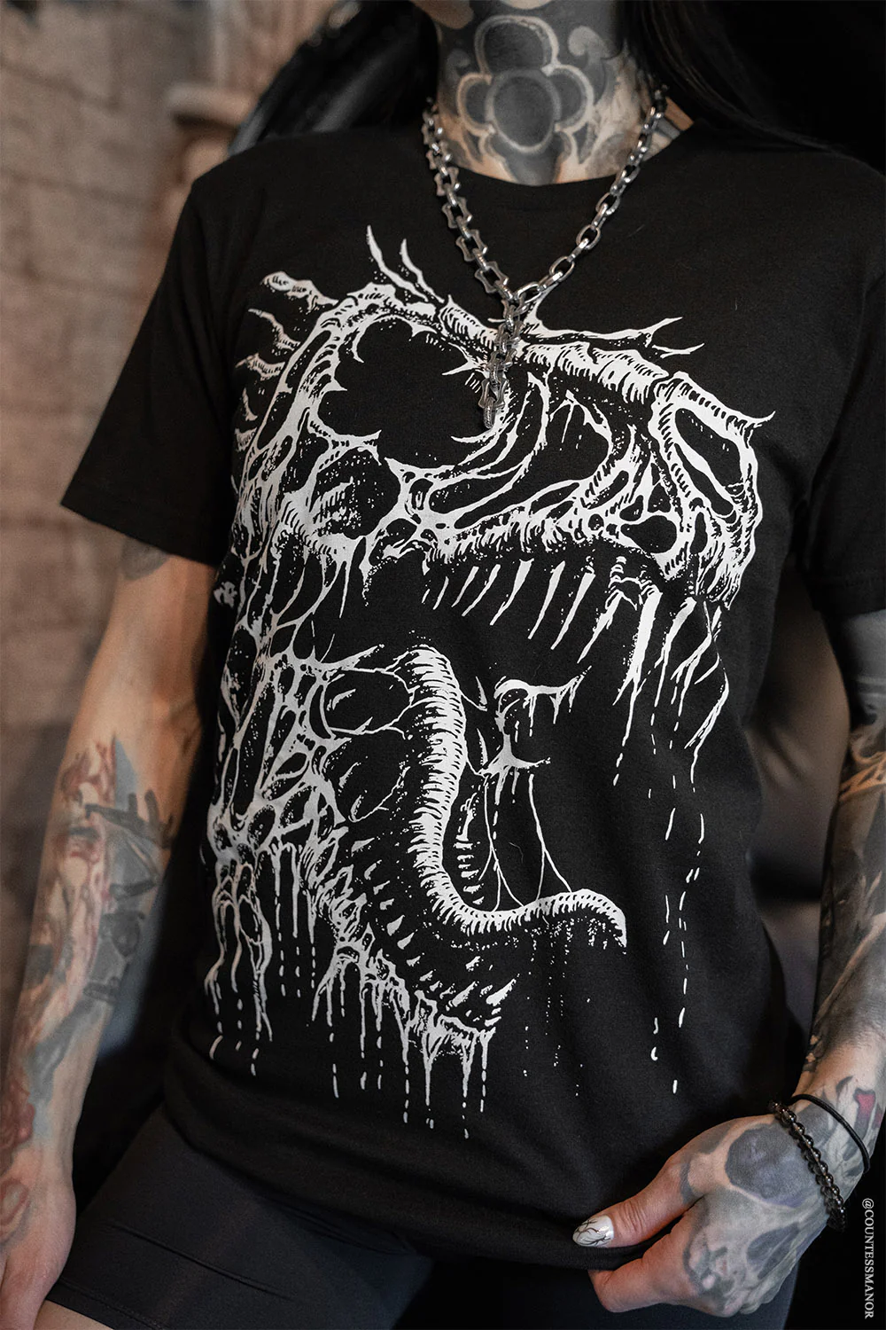 Extinction | Dinosaur Bones T-shirt - Image 2