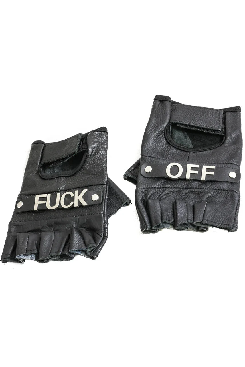 F*ck Off Leather Gloves - Image 5