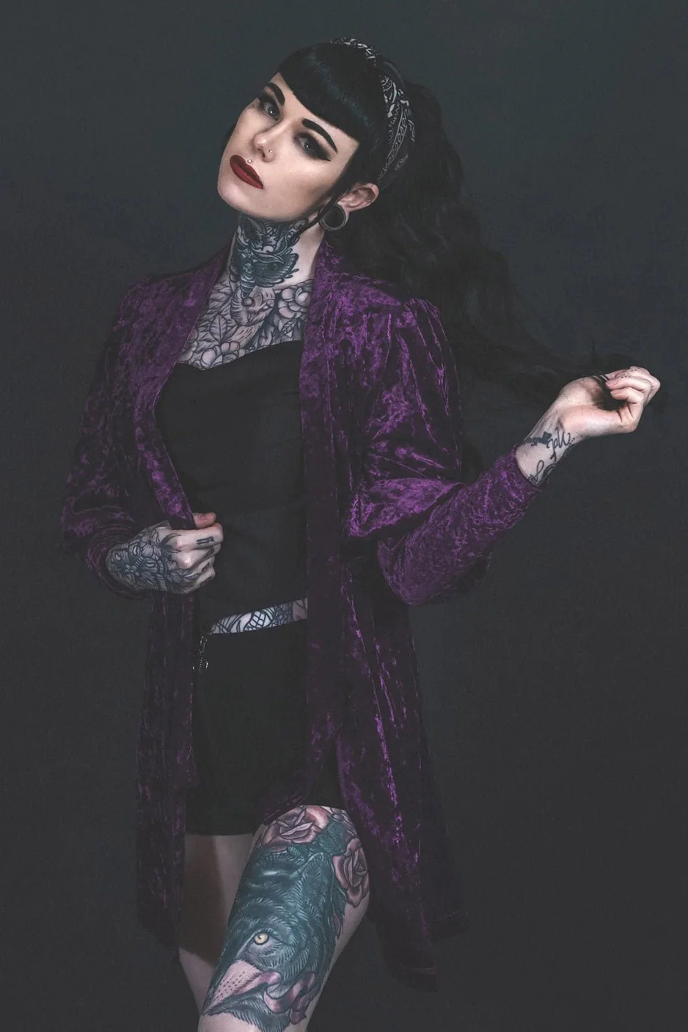 Facilier Cardigan [PURPLE] - Image 4