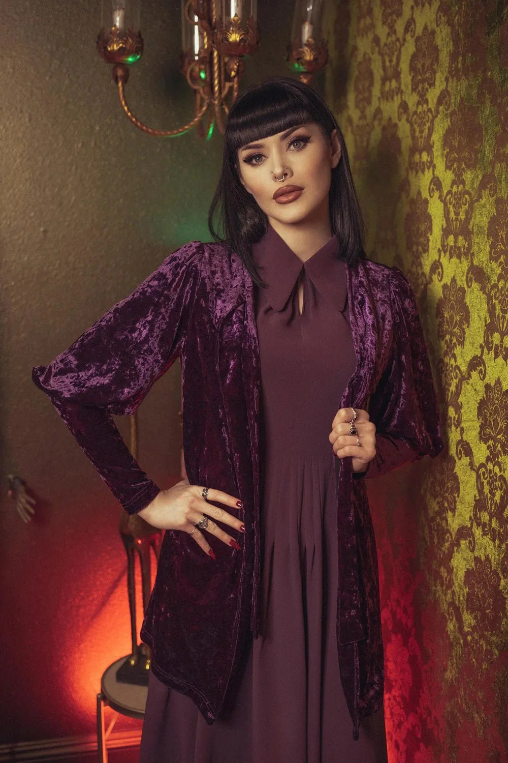 Facilier Cardigan [PURPLE] - Image 9
