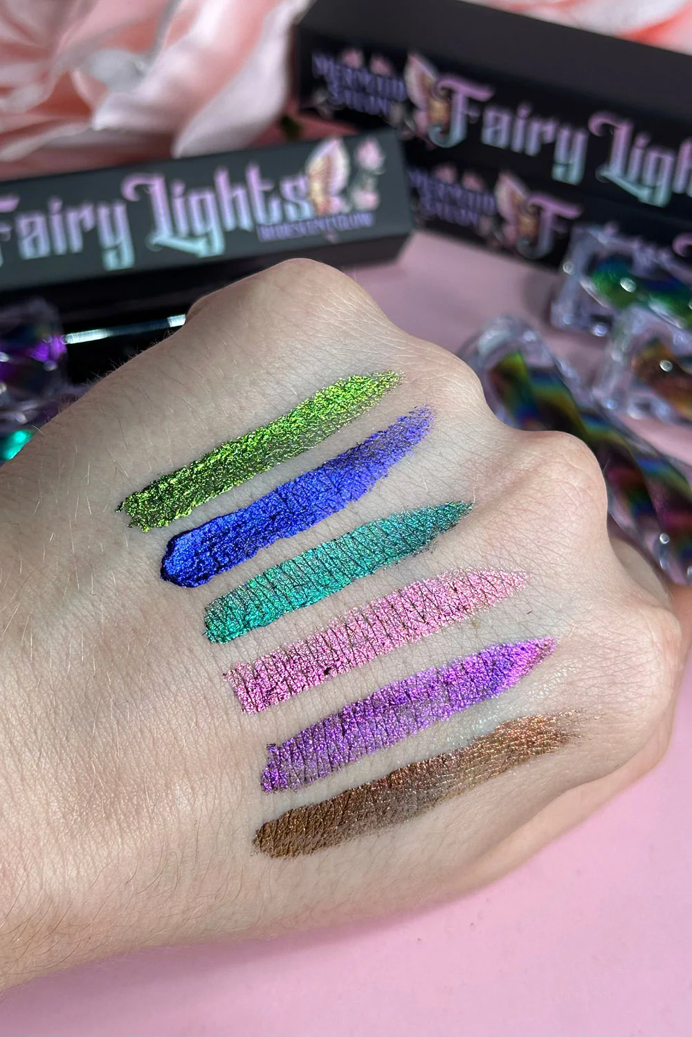 Fairy Lights Iridescent Cream Pigment Highlighter [Goblin Blood] - Image 5