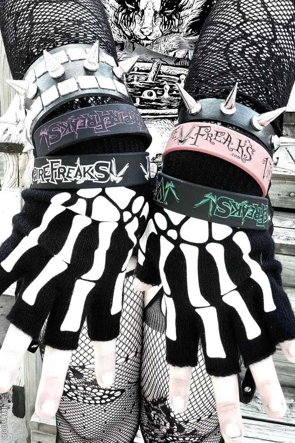 Fingerless Skeleton Gloves - Image 6