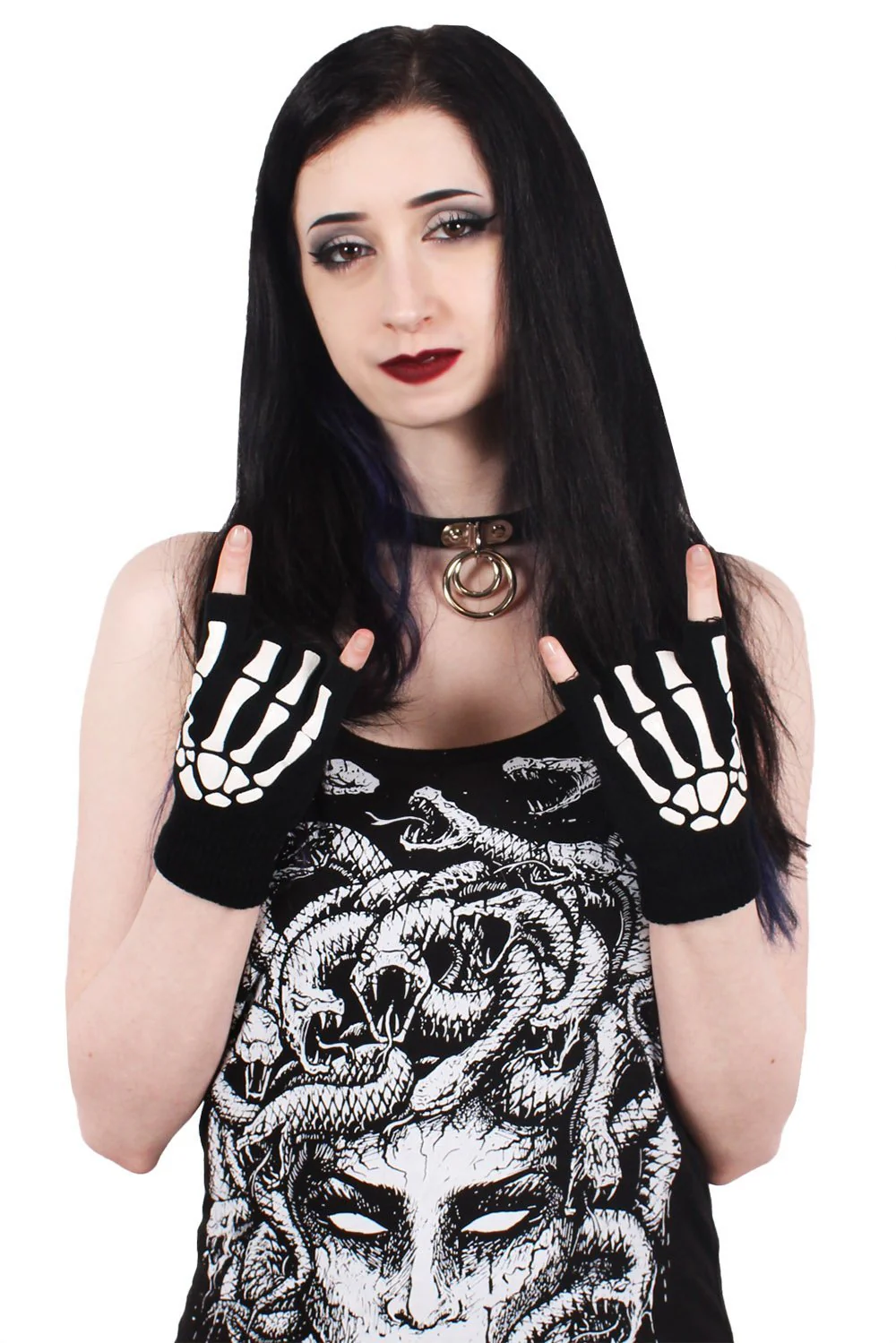 Fingerless Skeleton Gloves - Image 7