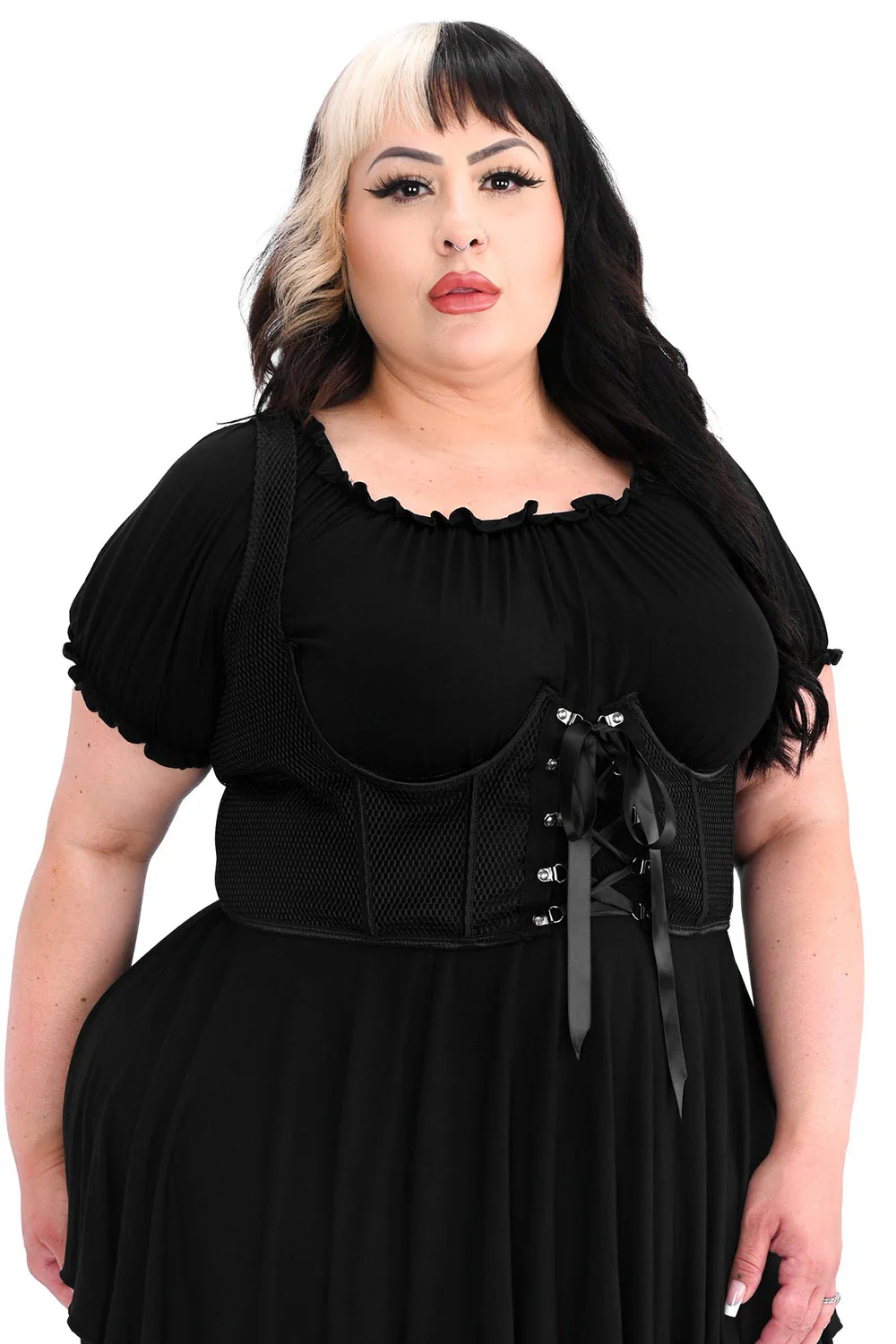 Fishnet Underbust Corset - Image 4