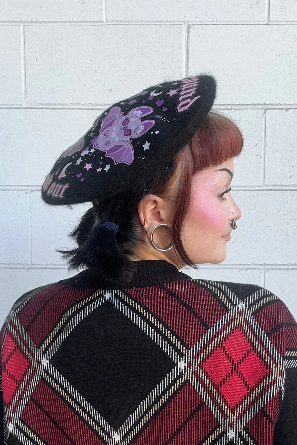 Flap Around Black Beret - Image 5
