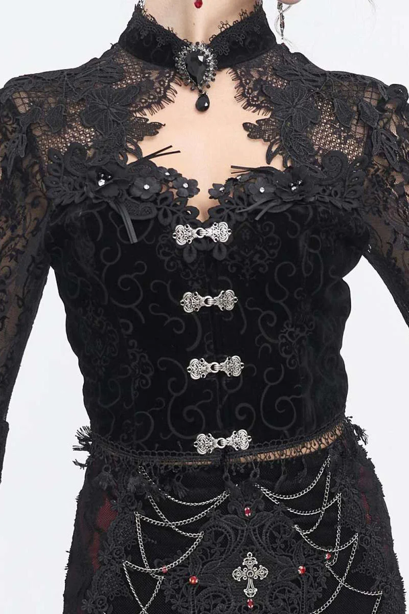 Flared Sleeve Boudoir Blouse - Image 2