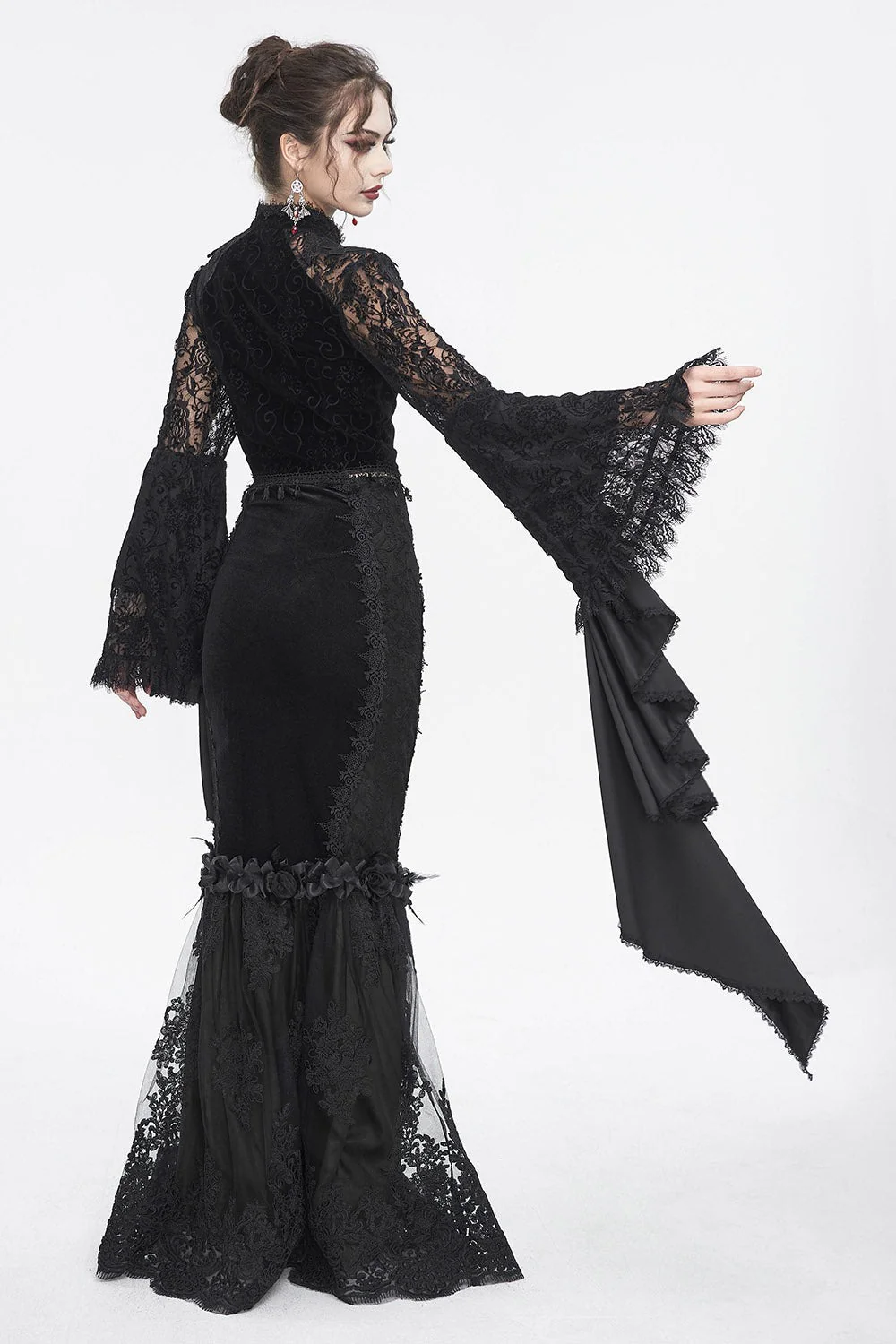 Flared Sleeve Boudoir Blouse - Image 4