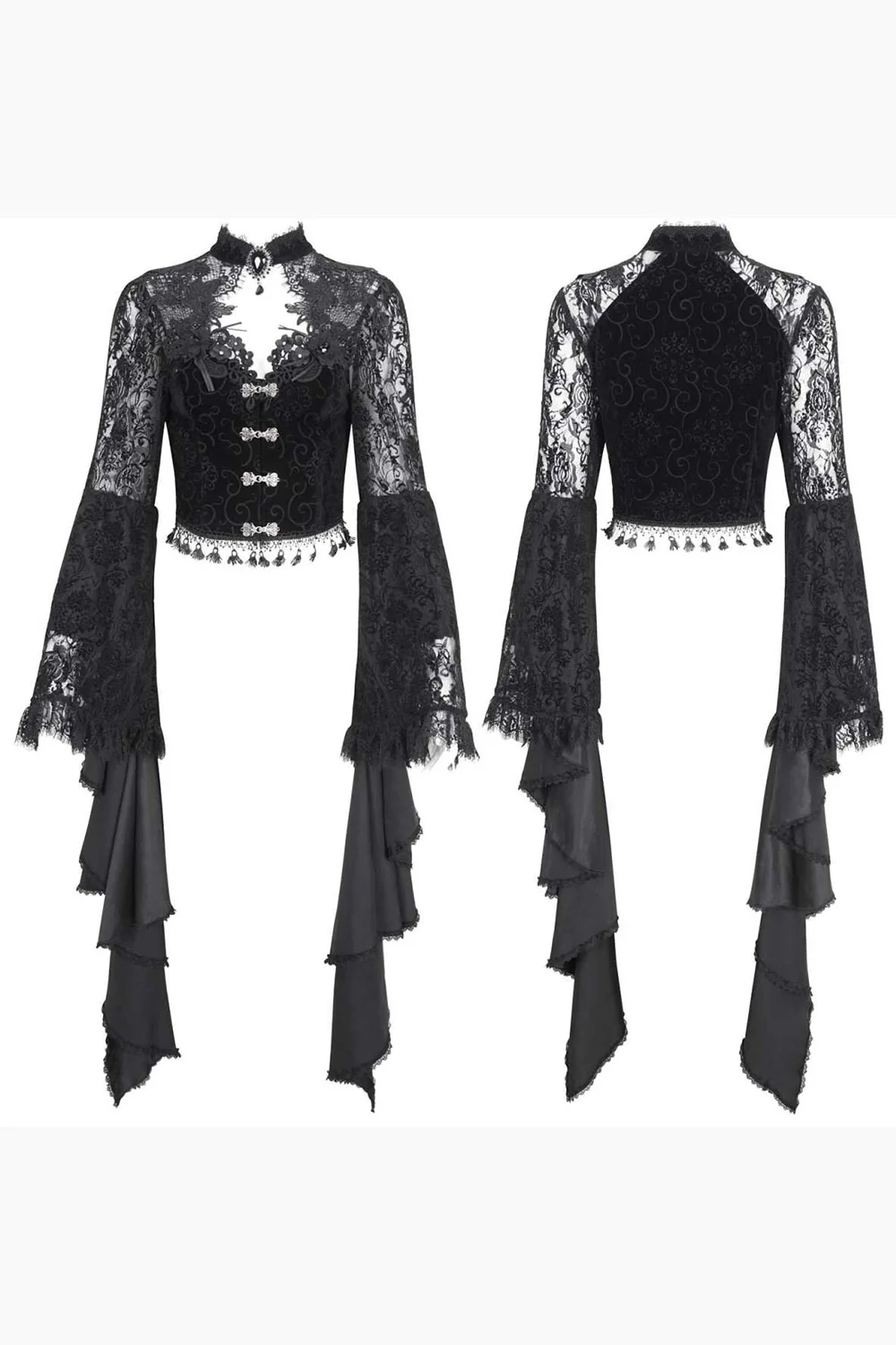 Flared Sleeve Boudoir Blouse - Image 7