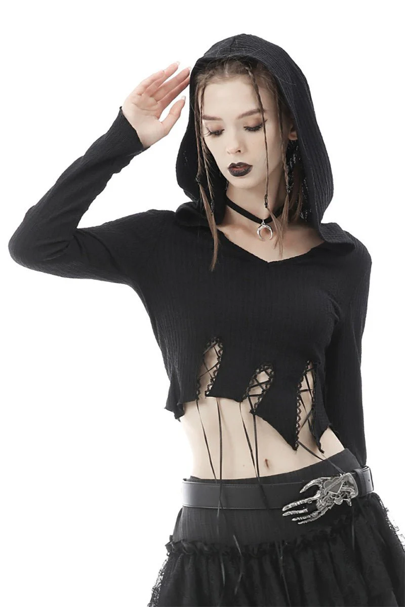 Forest Witch Asymmetric Crop Top - Image 2