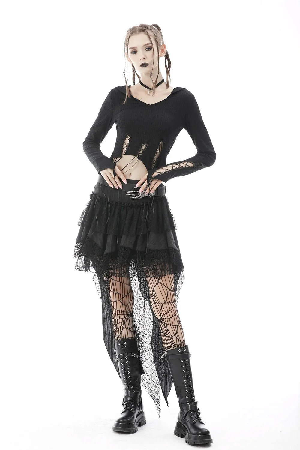 Forest Witch Asymmetric Crop Top - Image 4