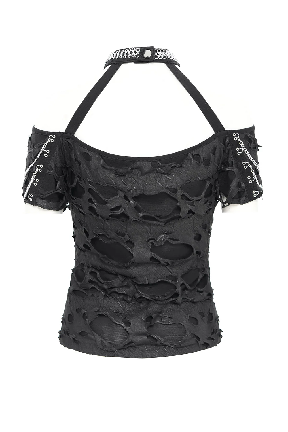Fortify Off Shoulder Top with Attached Choker - Image 9