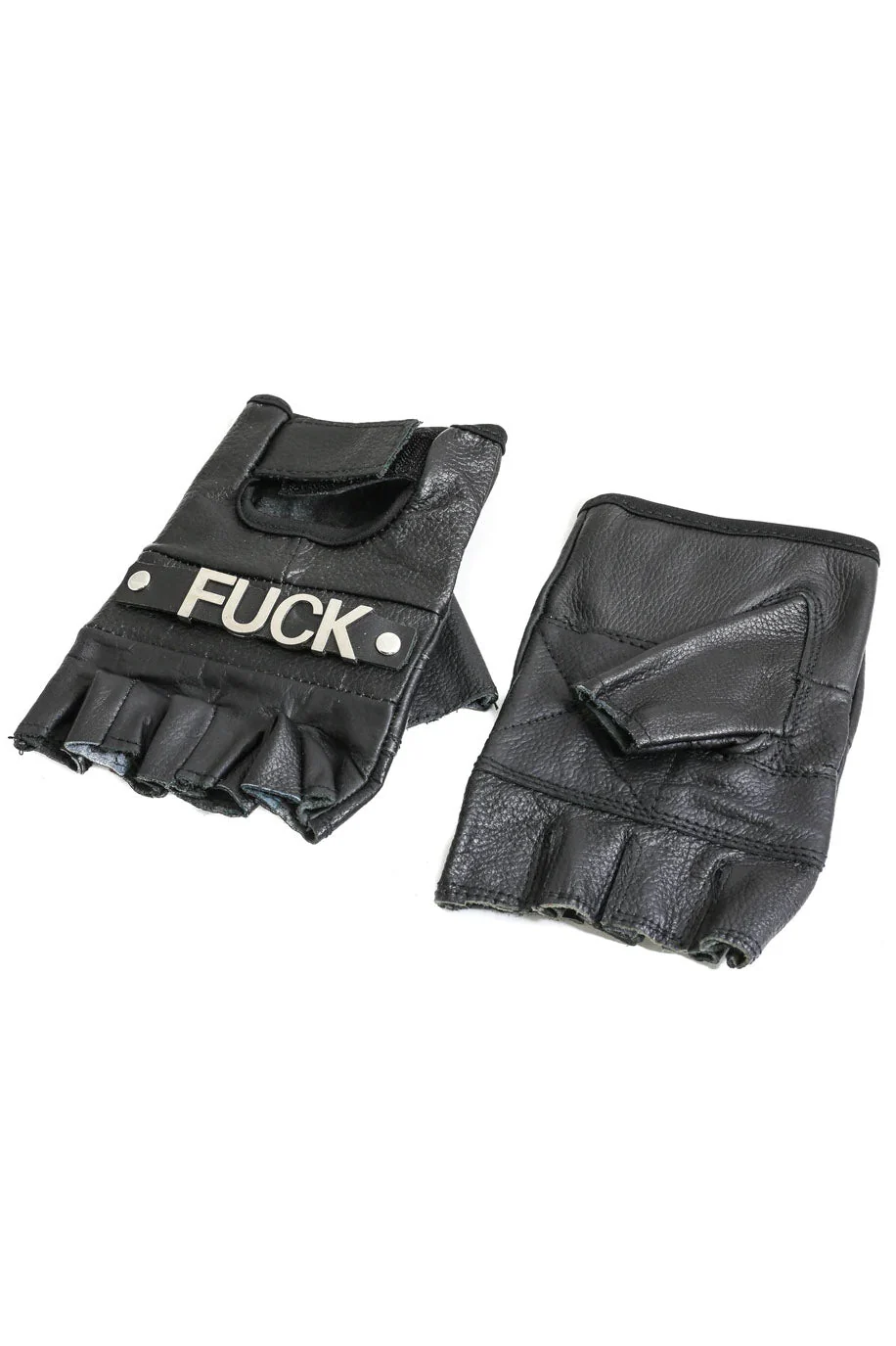 F*ck You Leather Gloves - Image 2