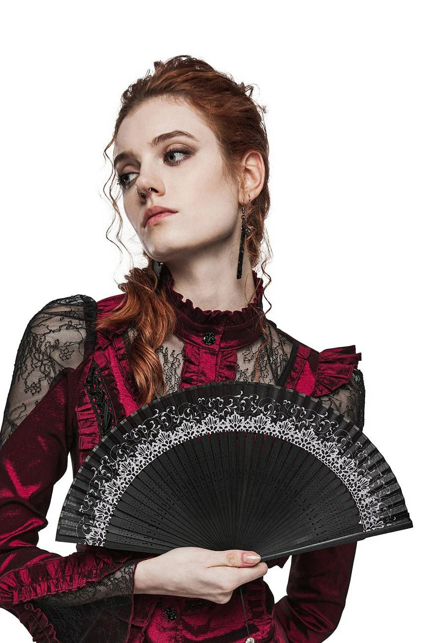 Funeral Flora Foldable Fan - Image 3